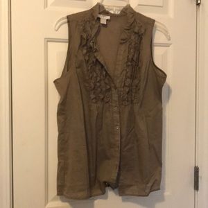 Loft sleeveless shirt size small